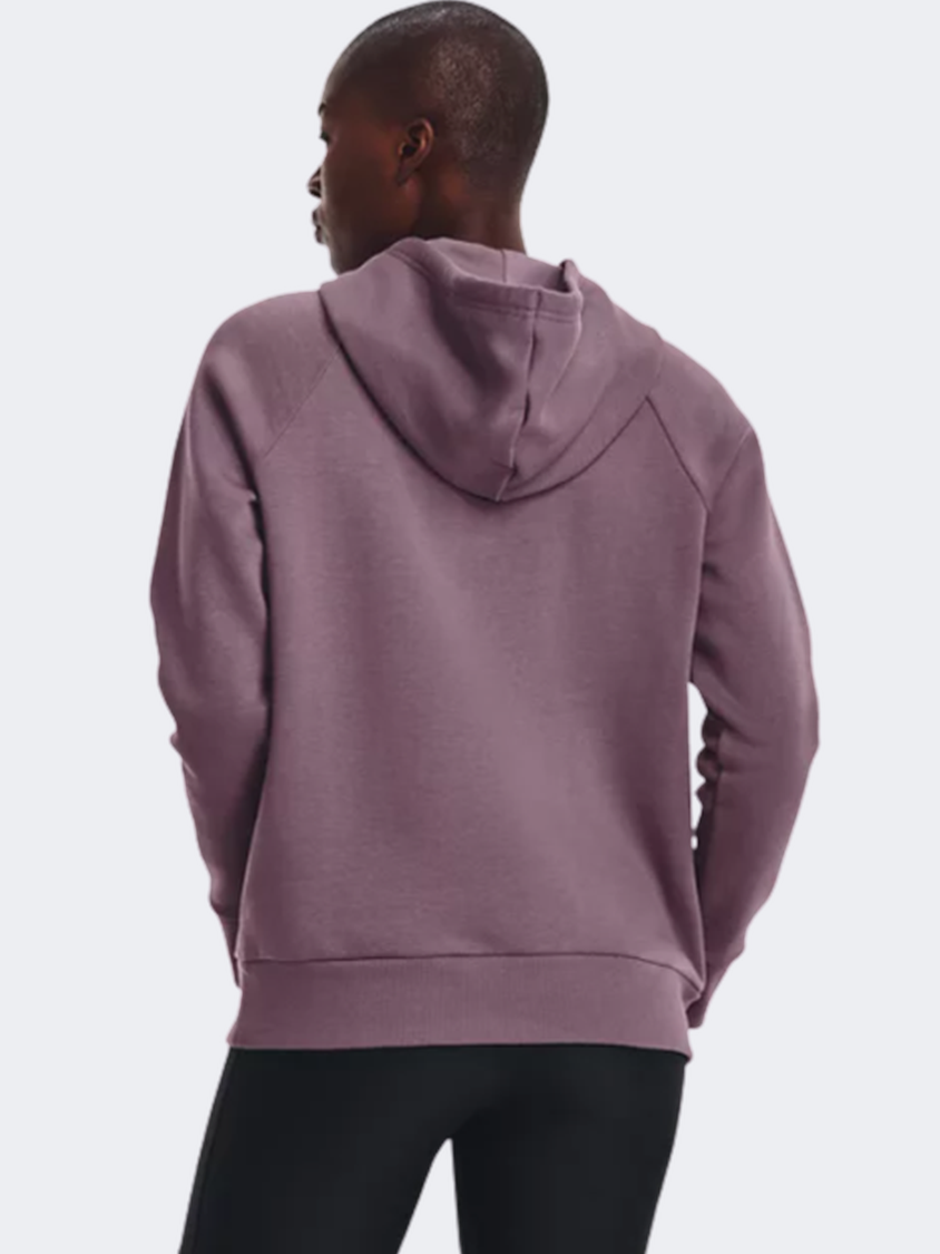 Under Armour Rival Big Logo Women Lifestyle Hoody Misty Purple/White