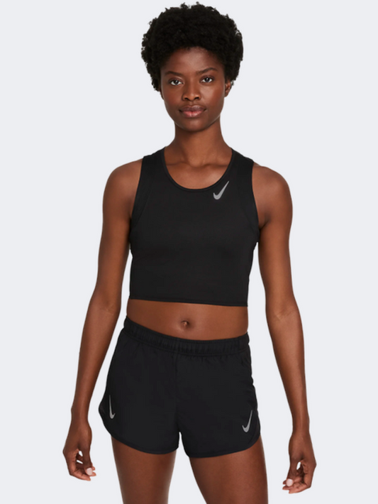 Nike Dri Fit Race  Women Running Tank Black