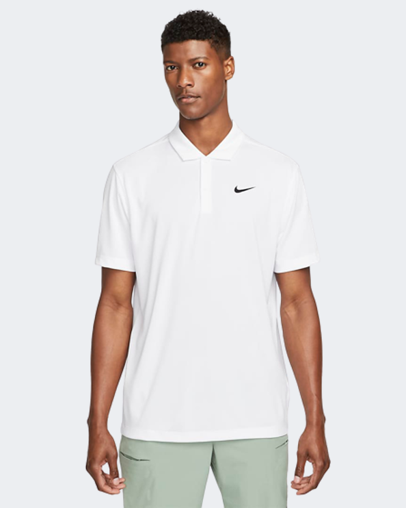 Nike Court Dri-Fit Men Tennis Polo Short Sleeve White