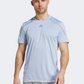 Adidas Confident Engineered Men Running T-Shirt Blue Dawn