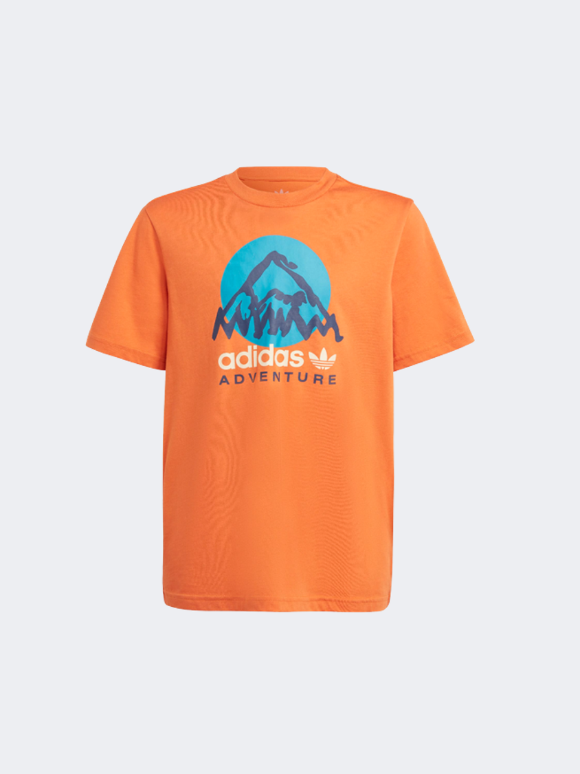 Adidas Adventure Gs-Boys Original T-Shirt Orange