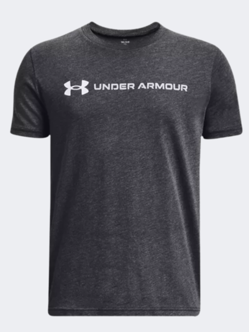 Under Armour  Boys Training T-Shirt Grey/White