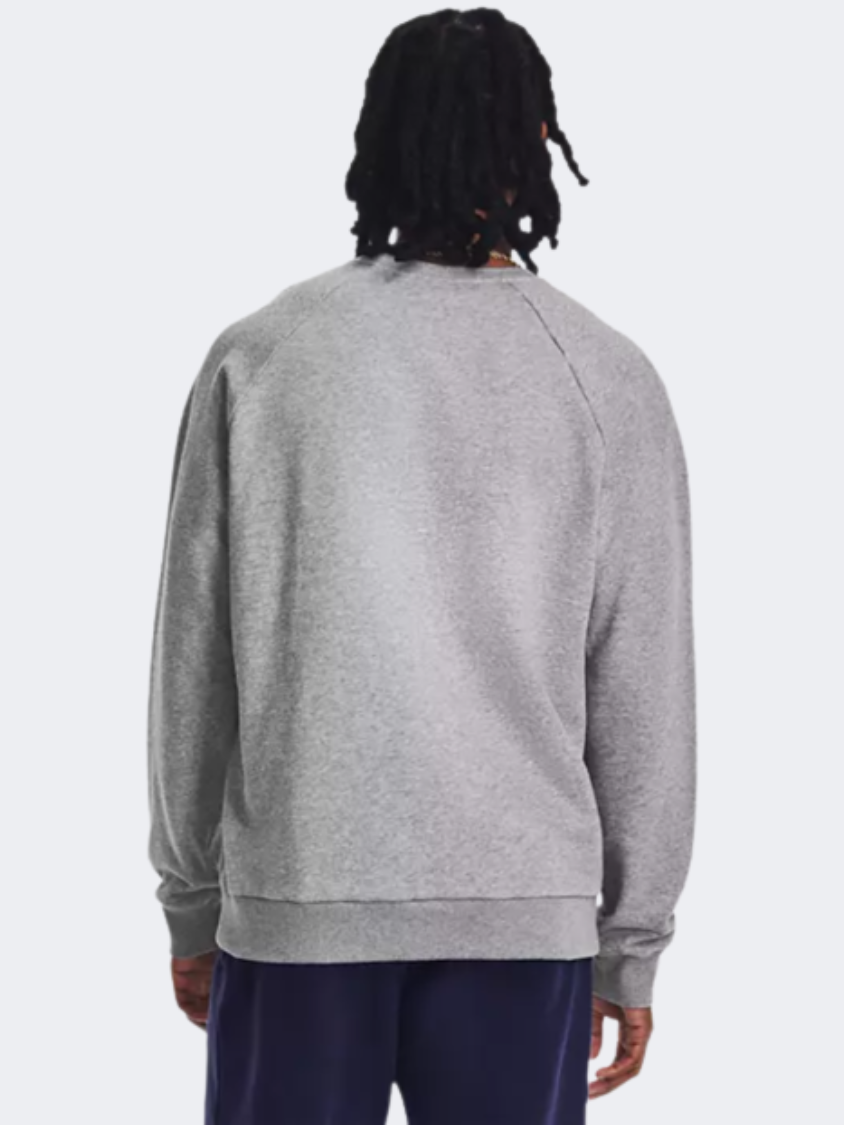 Under Armour Rival Fleece Men Lifestyle Sweatshirt Castlerock/White