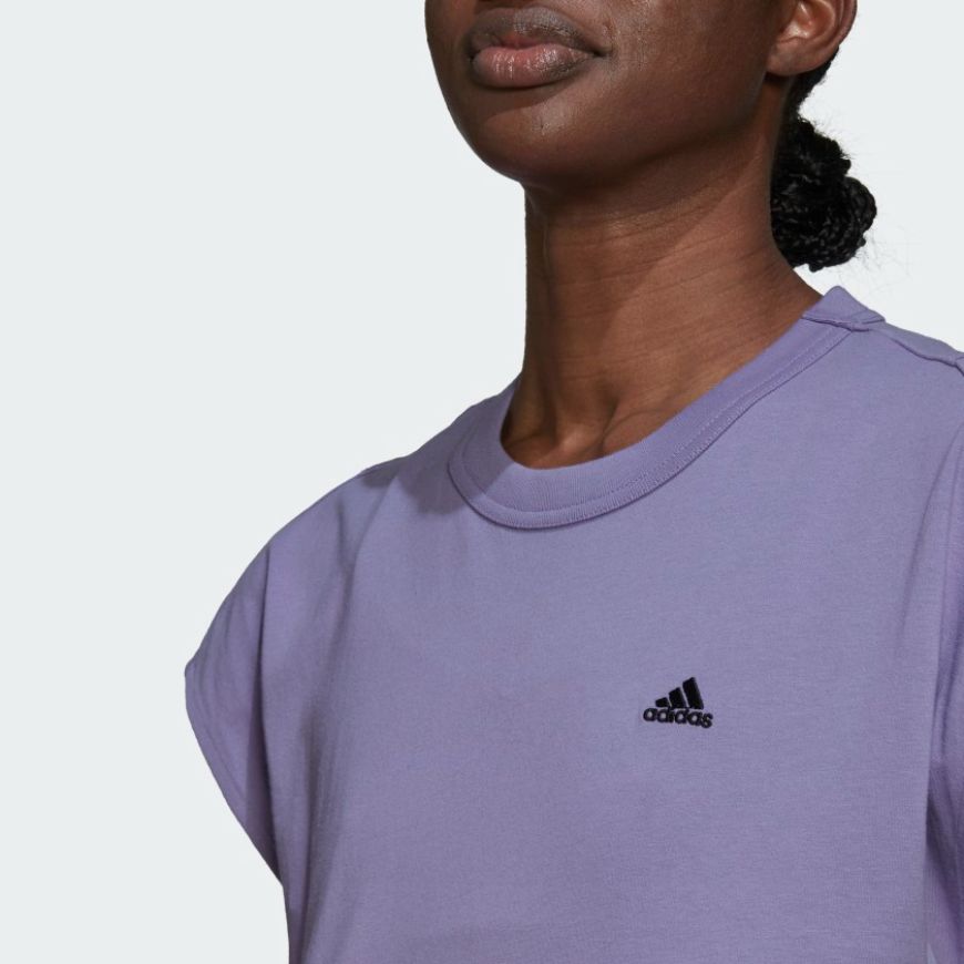 Adidas Summer Women Lifestyle T-Shirt Lilac