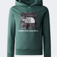 The North Face Teens Box Kids Lifestyle Hoody Sage/Grey/Camo
