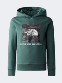 The North Face تينز بوكس أطفال هودي لايف ستايل سيج/رمادي/كمو