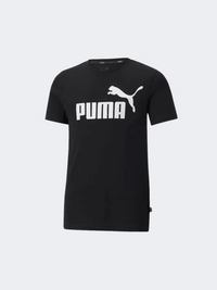 تيشيرت لايف ستايل أولاد Puma Essential Logo أسود/أبيض