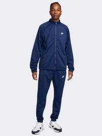 بدلة نمط حياة رجالي Nike Club باللون كحلي/أبيض