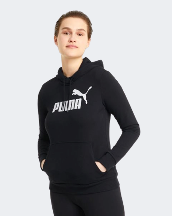 Puma Essentials Logo Women Lifestyle Hoody Black 58679101