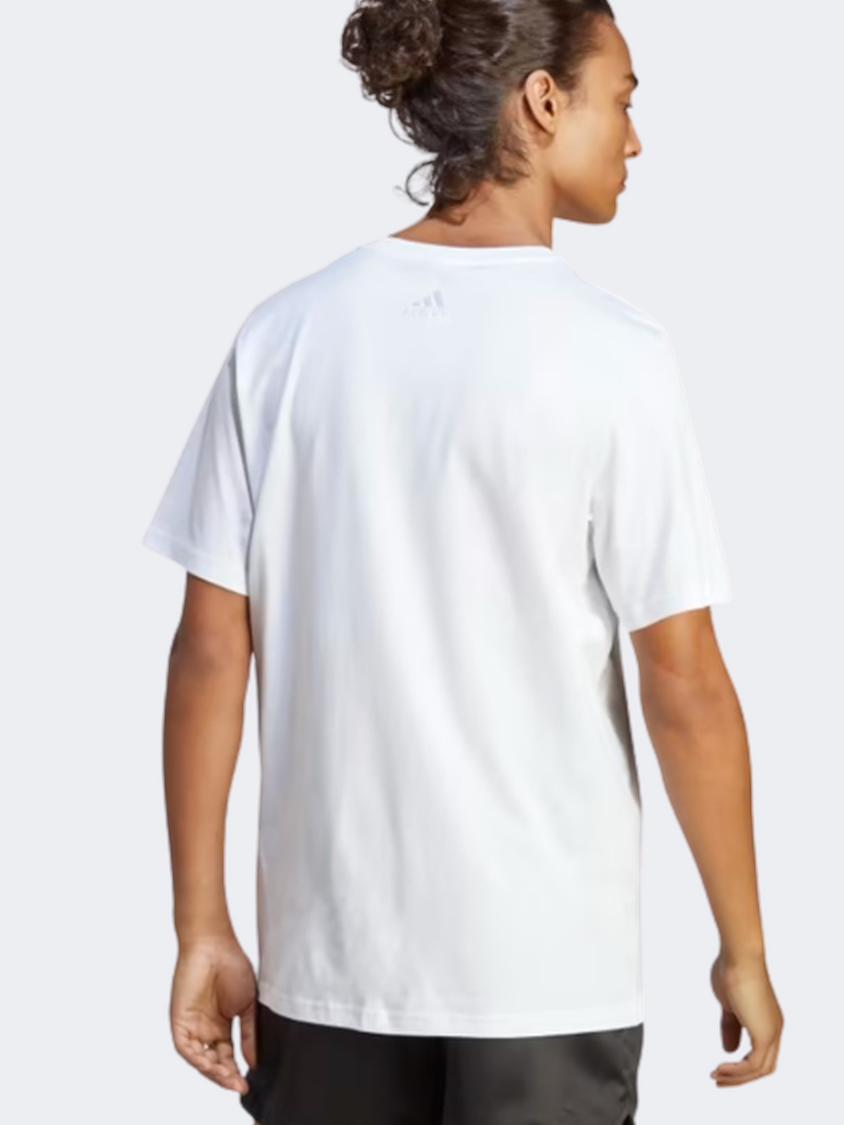 Adidas Essentials Big Logo Men Sportswear T-Shirt White