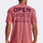 Under Armour Project Rock Open 24 Hours Men Training T-Shirt Rose/Maroon