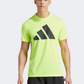 Adidas Run It Badge Of Sport Men Running T-Shirt Lucid Lemon