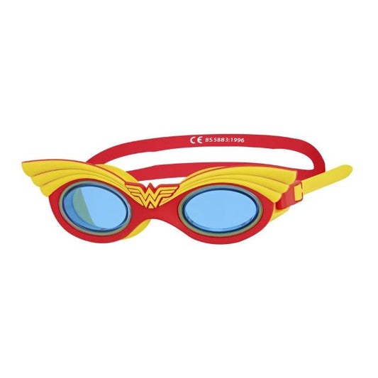 Zoggs Wonder Woman Character One Piece Kids Swim Goggles Red/Yellow 382438/000