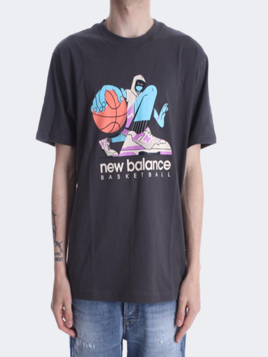 New Balance Artist Hoop Graphic Tee Men Lifestyle T-Shirt Blacktop