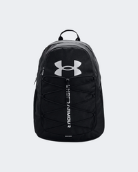 Under Armour هاسل حقيبة تدريب للجنسين أسود/فضي
