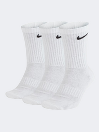 Nike إيفريداي كَش للجنسين جوارب تدريب أبيض/أسود