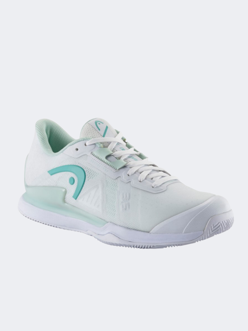 Head Sprint 3.5 Clay Women Tennis Shoes White/Aqua