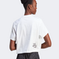 Adidas Scribble Embroidery Women Sportswear T-Shirt White/Black