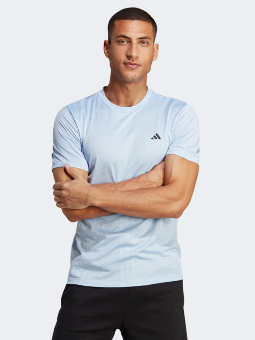 Adidas Hiit Engineered Men Training T-Shirt Blue Dawn