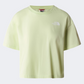 The North Face Crop Dome Girls Lifestyle T-Shirt Lime Cream