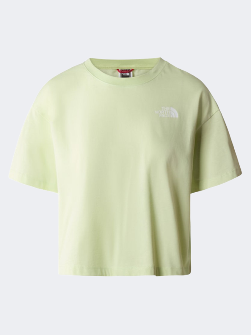 The North Face Crop Dome Girls Lifestyle T-Shirt Lime Cream