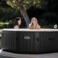 Intex Pure Spa Jets And Bubble Deluxe Beach Pool Black 28454