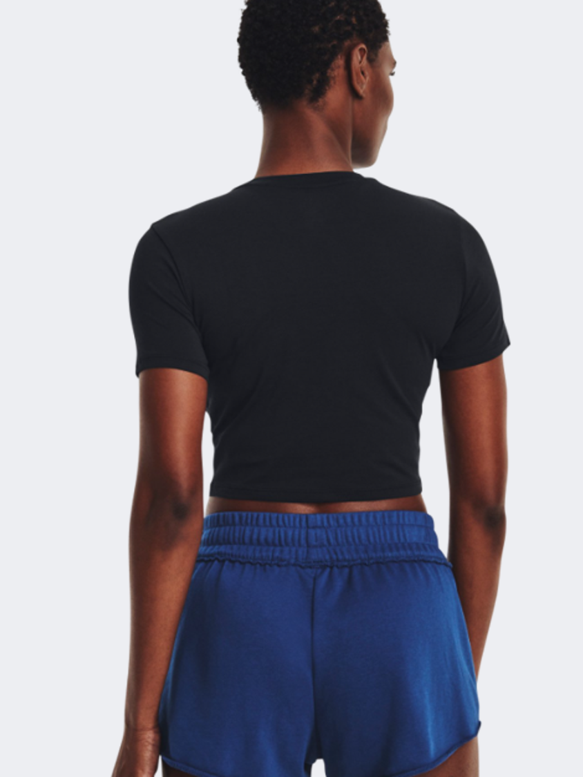 Under Armour Project Rock Stay Hungry Women Training T-Shirt Black/Blue