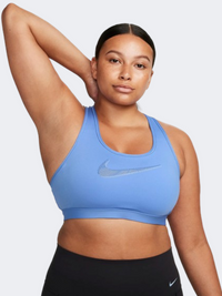 حمالة صدر تدريب نسائية Nike Swoosh باللون القطبي/شمام/أزرق