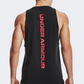 Under Armour Baseline Cotton Men Basketball Tank Black/Red