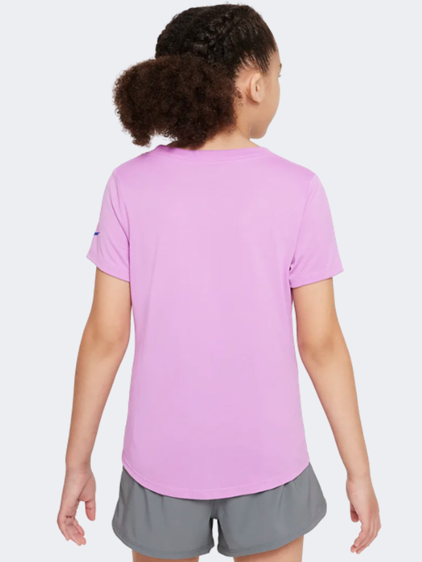Nike Dri-Fit Girls Training T-Shirt Purple