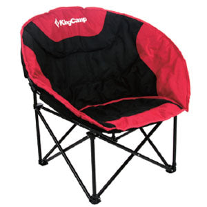 King Camp Unisex Outdoor Kc3816 Moon Leisure Black/Red Chair.