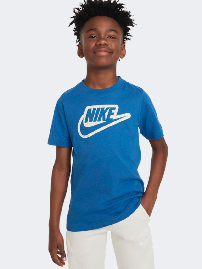 Nike Club Boys Lifestyle T-Shirt Industrial Blue