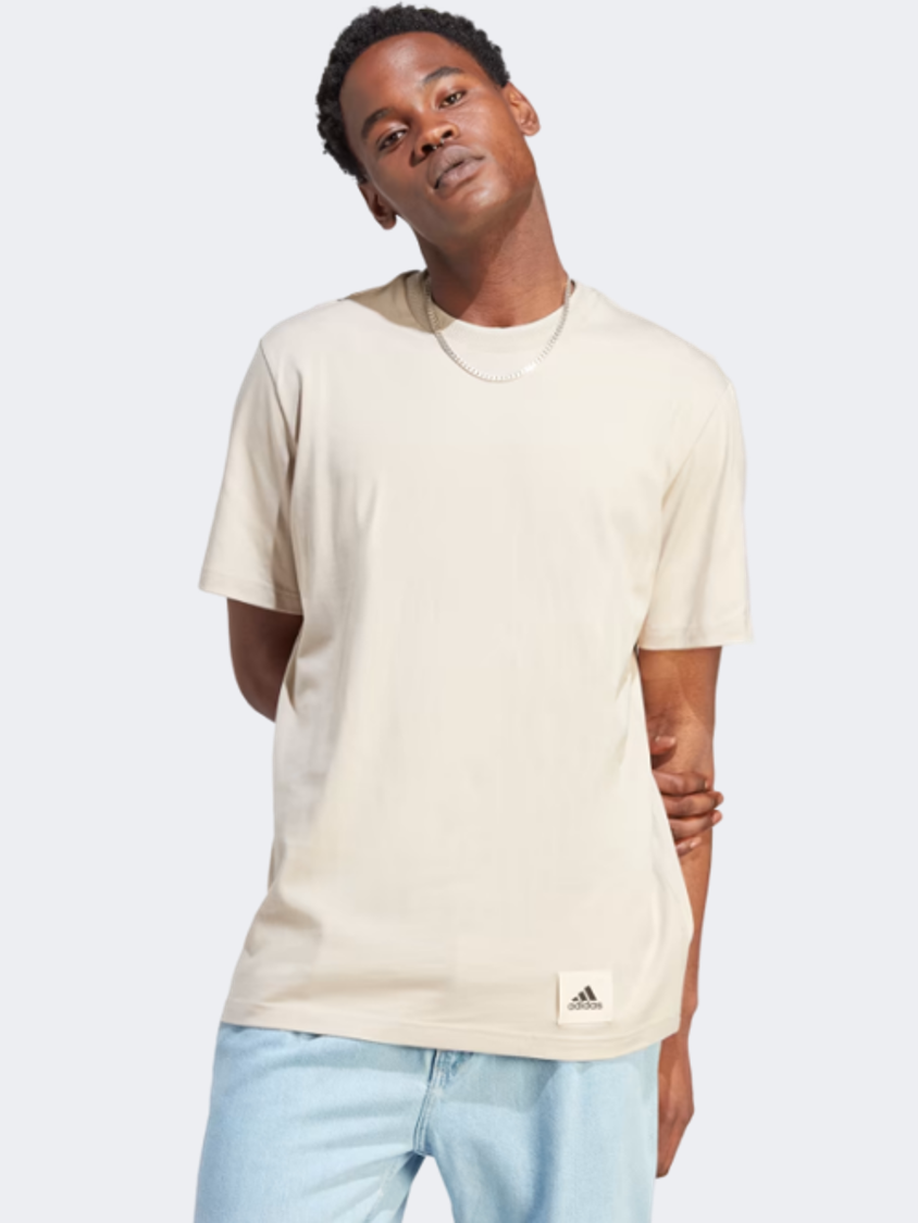 Adidas Lounge Men Sportswear T-Shirt Wonder Beige