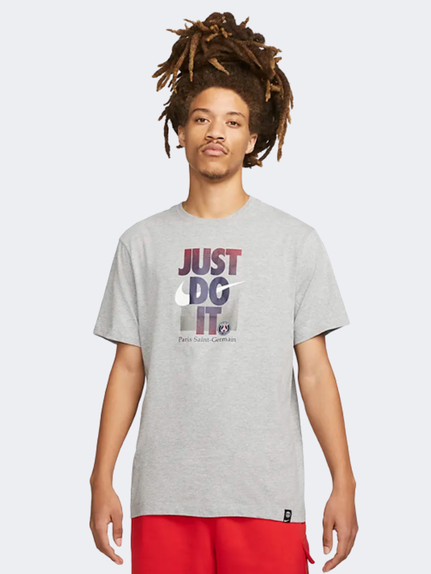 Nike Paris Saint-Germain Men Football T-Shirt Grey