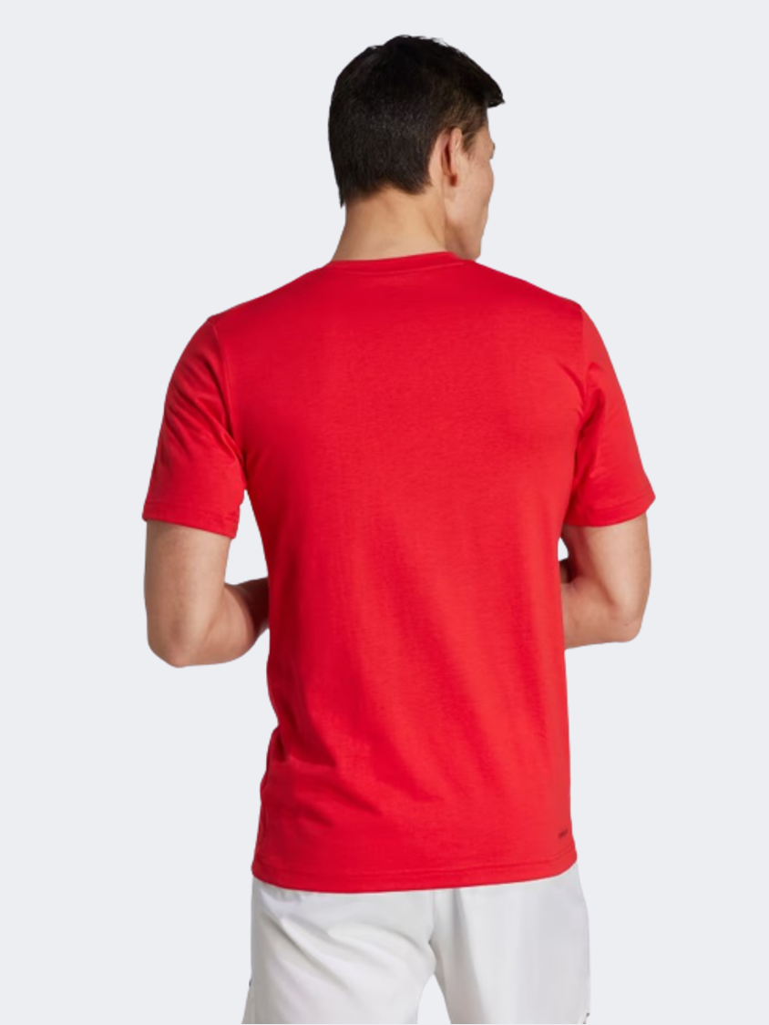 Adidas Essentials Men Training T-Shirt Red/Grey