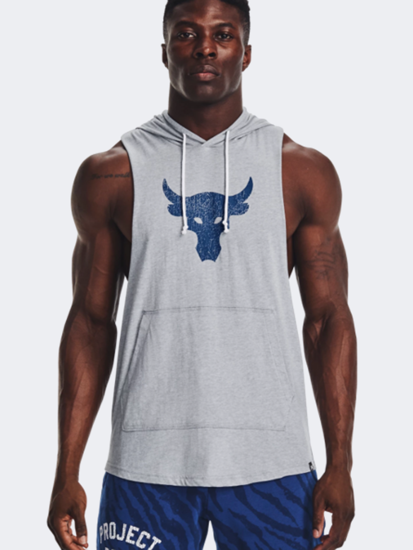 Under Armour Project Rock Bsr Bull Men Training Hoody Grey/Blue