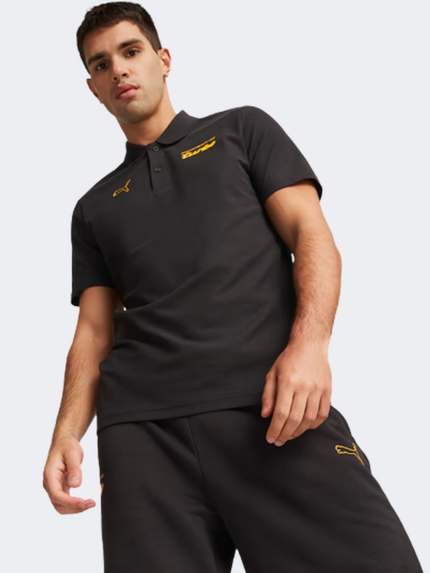 Puma Essential Men Lifestyle Polo Short Sleeve Black