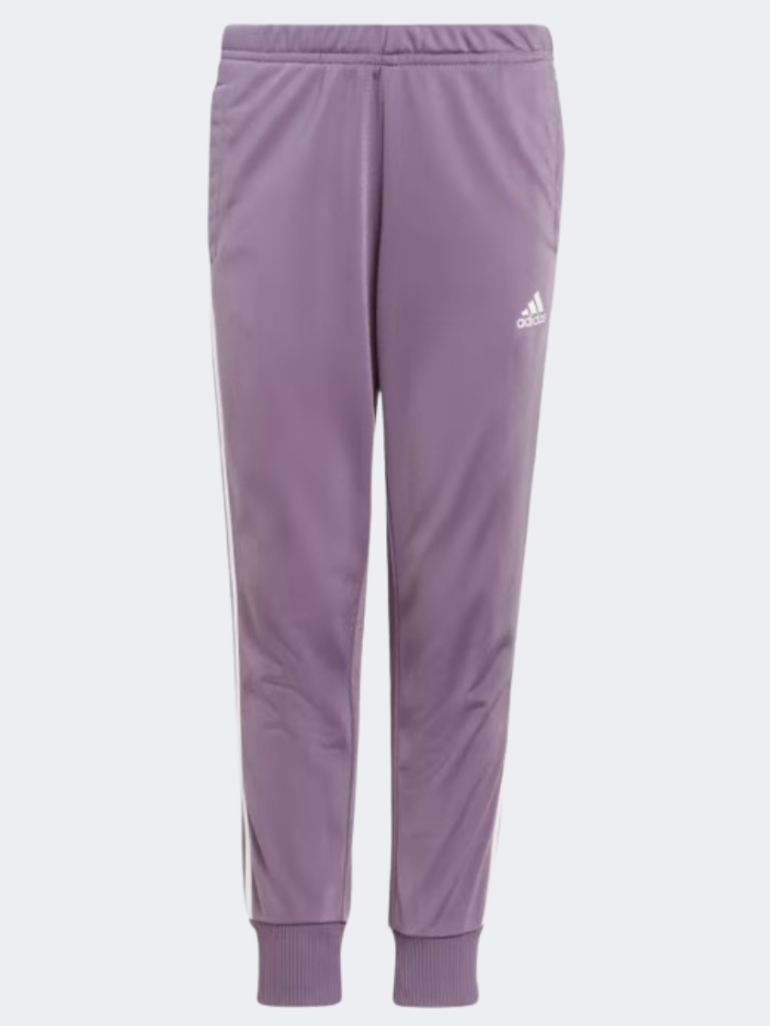 Adidas Essentials 3 Stripes Little Girls Sportswear Suit Clear Pink/Violet