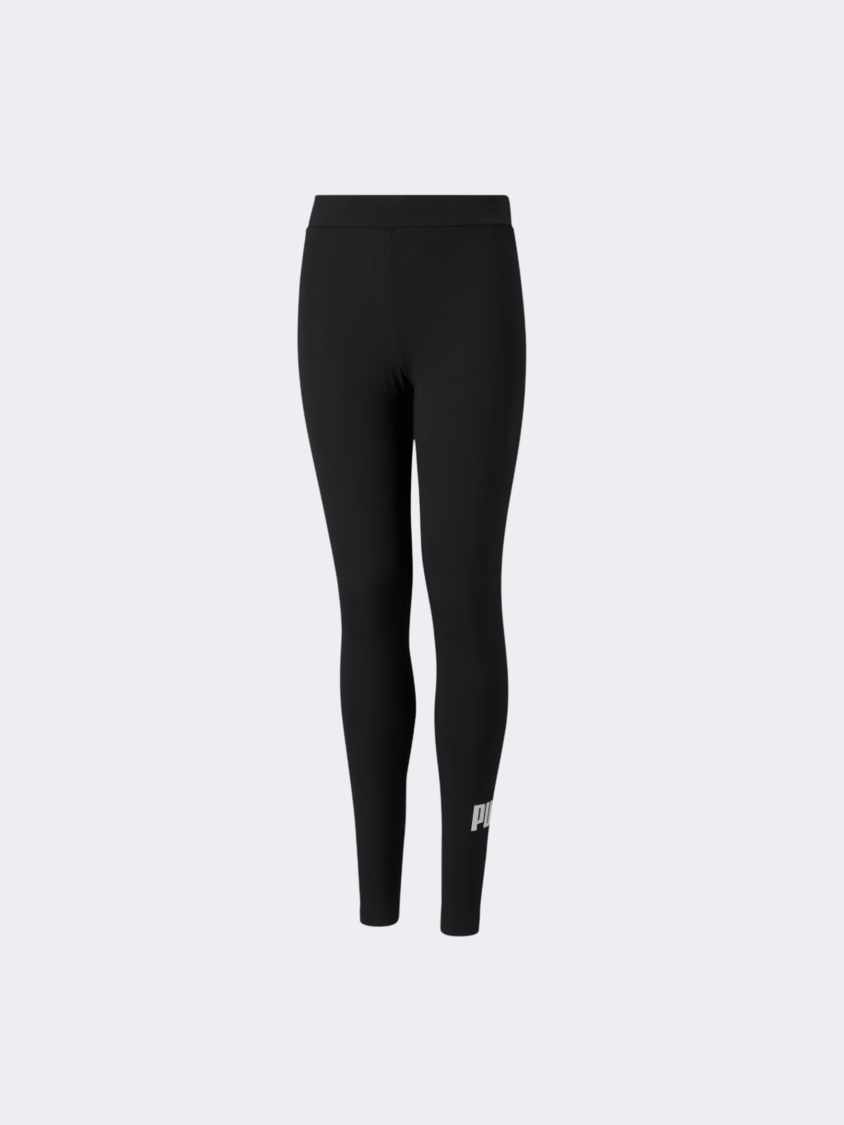 Puma Essentials Logo Girls Lifestyle Tight Black