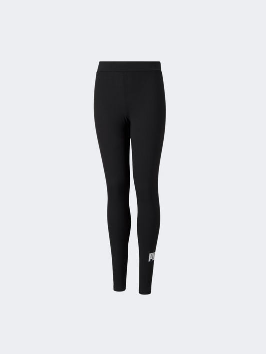 Puma Essentials Logo Girls Lifestyle Tight Black