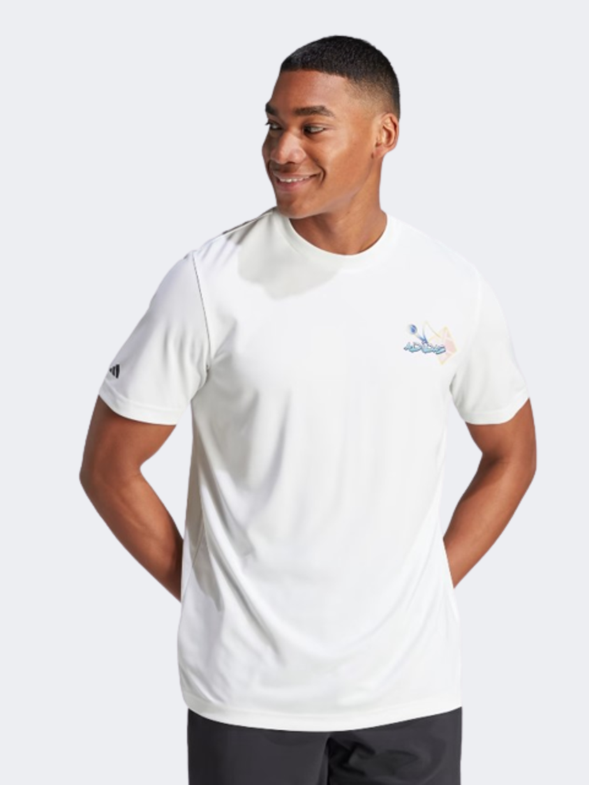 Adidas Padel Men Tennis T-Shirt White