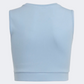 Adidas Graphic Print Crop Girls Original Tank Blue Dawn