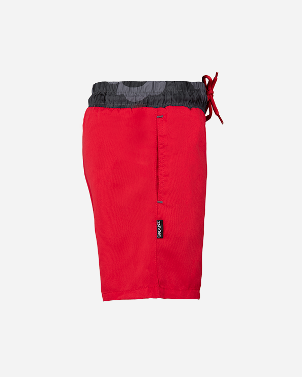 Top Ten Plain Boys Beach Swim Short Red 0060