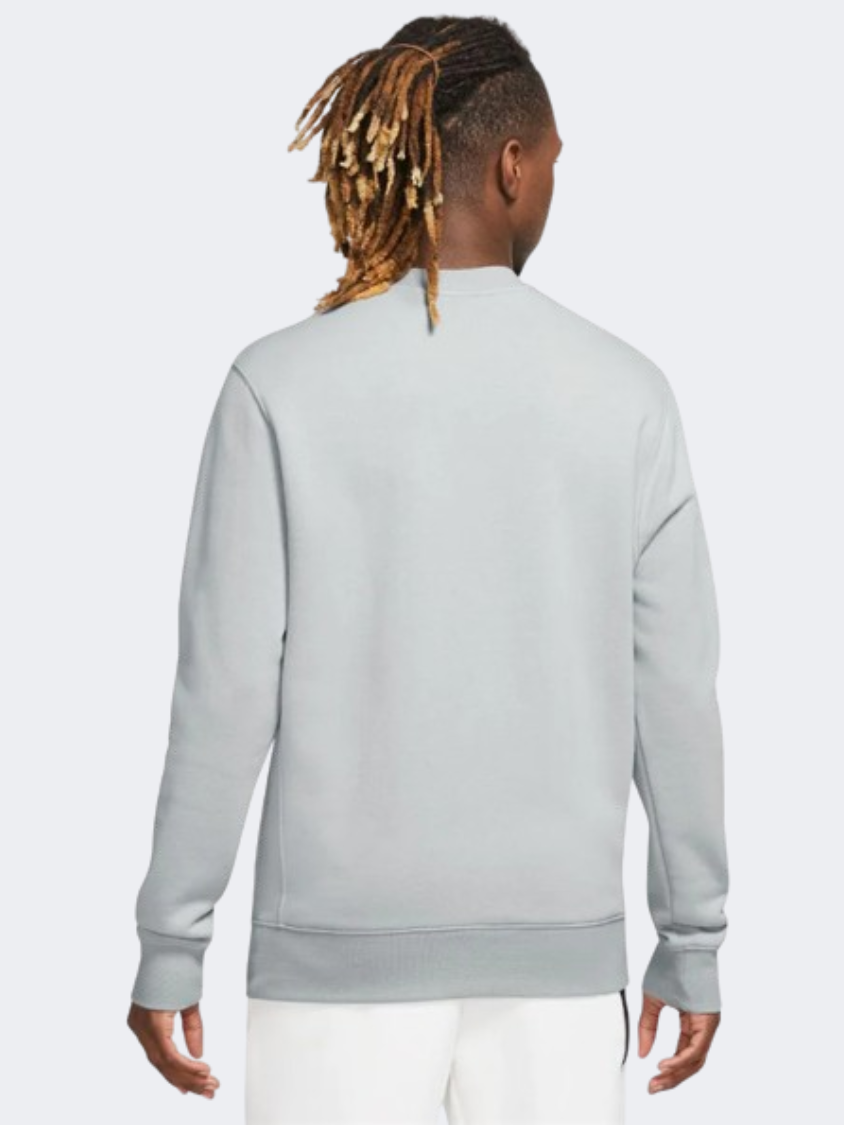 Nike Club Men Lifestyle Sweatshirt Light Grey/White