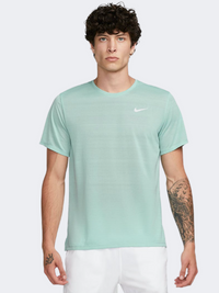 تيشيرت جري رجالي Nike Miler Breathe معدني/فضي