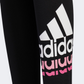 Adidas Badge Of Sport Logo Girls Sportswear Tight Black
