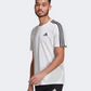 Adidas Essentials 3-Stripes Men Sportswear T-Shirt White/Black Gl3733
