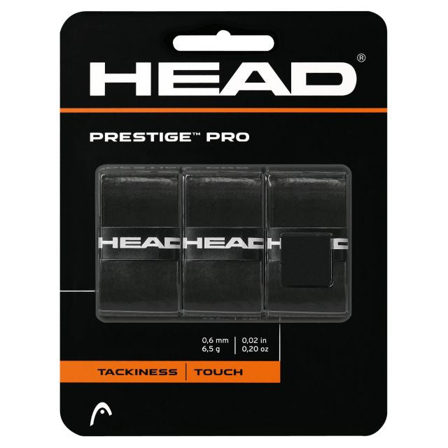 Head Unisex Tennis 282009 Prestige Pro Overwrap Black Grip