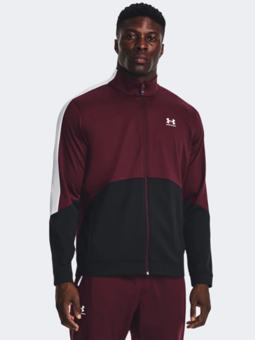 Under Armour Tricot Men Training Jacket Maroon/Black/White