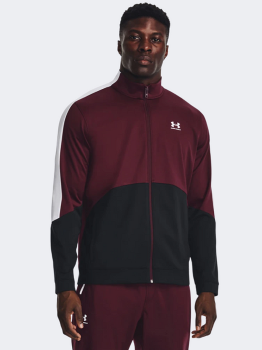 Under Armour Tricot Men Training Jacket Maroon/Black/White